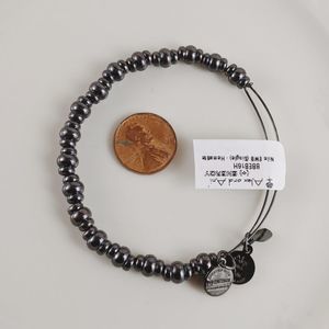 Alex and Ani Midnight Silver Nile Beaded Bracelet